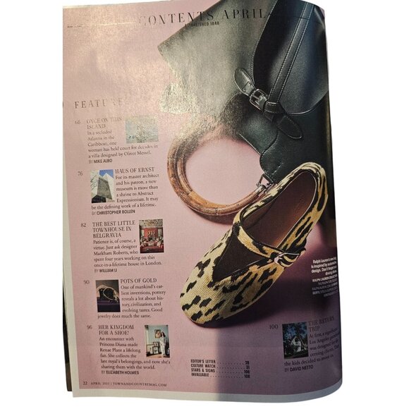 Town & Country Magazine April 2025 Welcome to Fantasy Island State of Union Hair - Picture 4 of 7